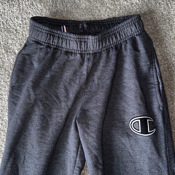 Like New Champion Men's Powerblend Applique Joggers, Small. Dk Gray - Picture 6 of 8
